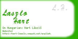 laszlo hart business card